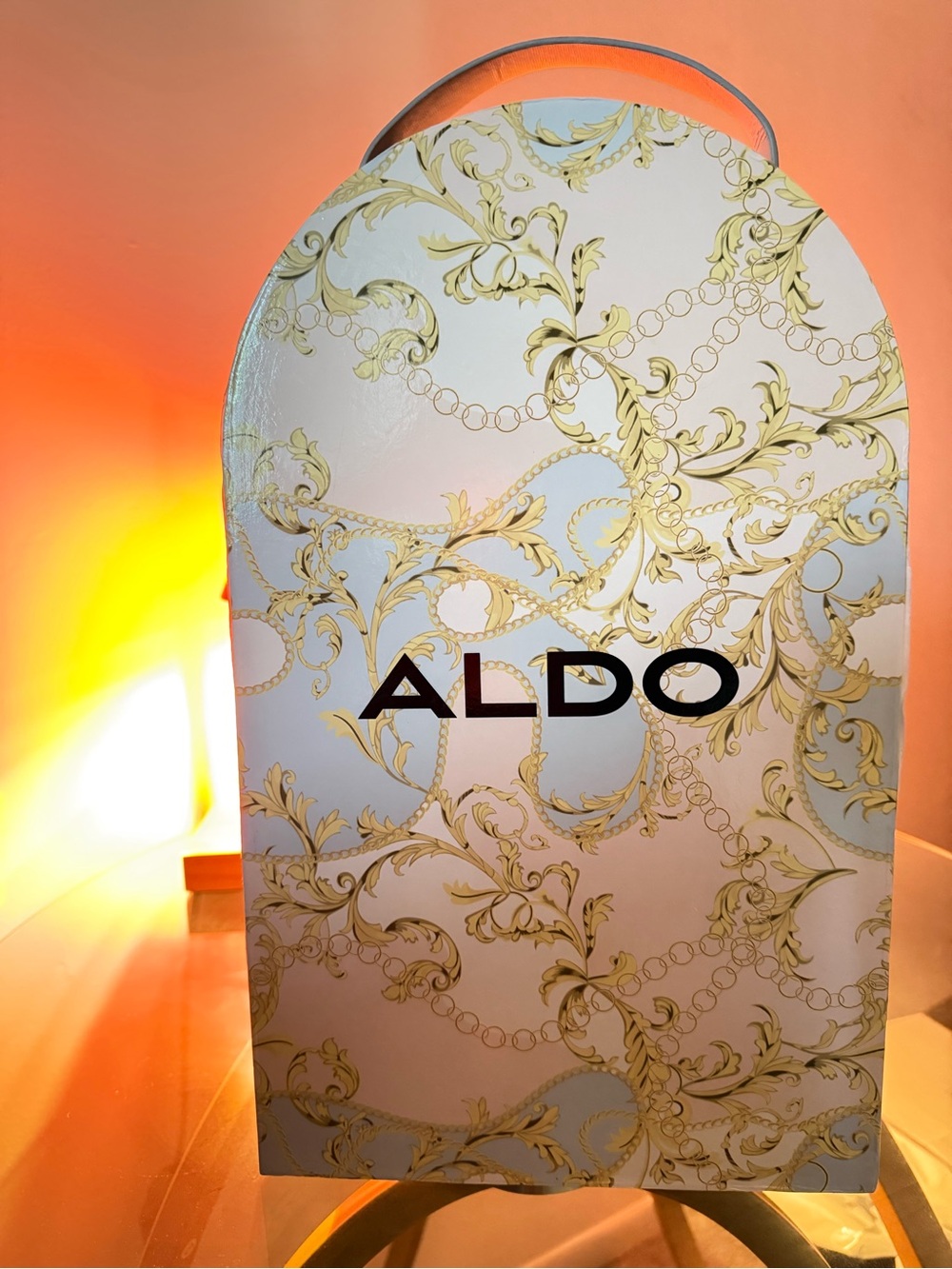 ALDO Cream Quilted Mini Shoulder Bag with Gold Chain - Picture 2 of 4